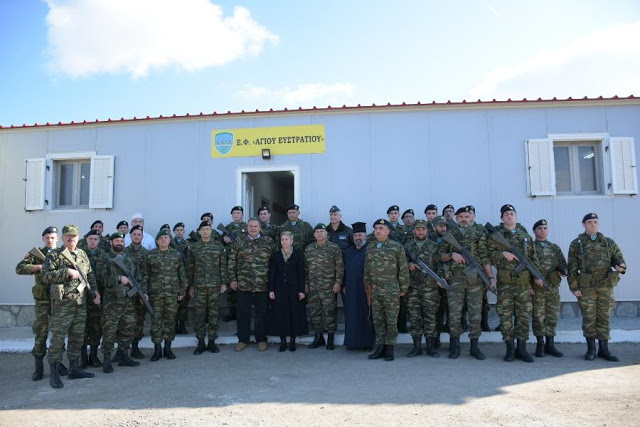 Επίσκεψη ΥΕΘΑ Πάνου Καμμένου σε μονάδες του Στρατού Ξηράς στη Σαμοθράκη, τη Θάσο και τον Άγιο Ευστράτιο και στην 135 Σμηναρχία Μάχης στη Σκύρο - Φωτογραφία 19