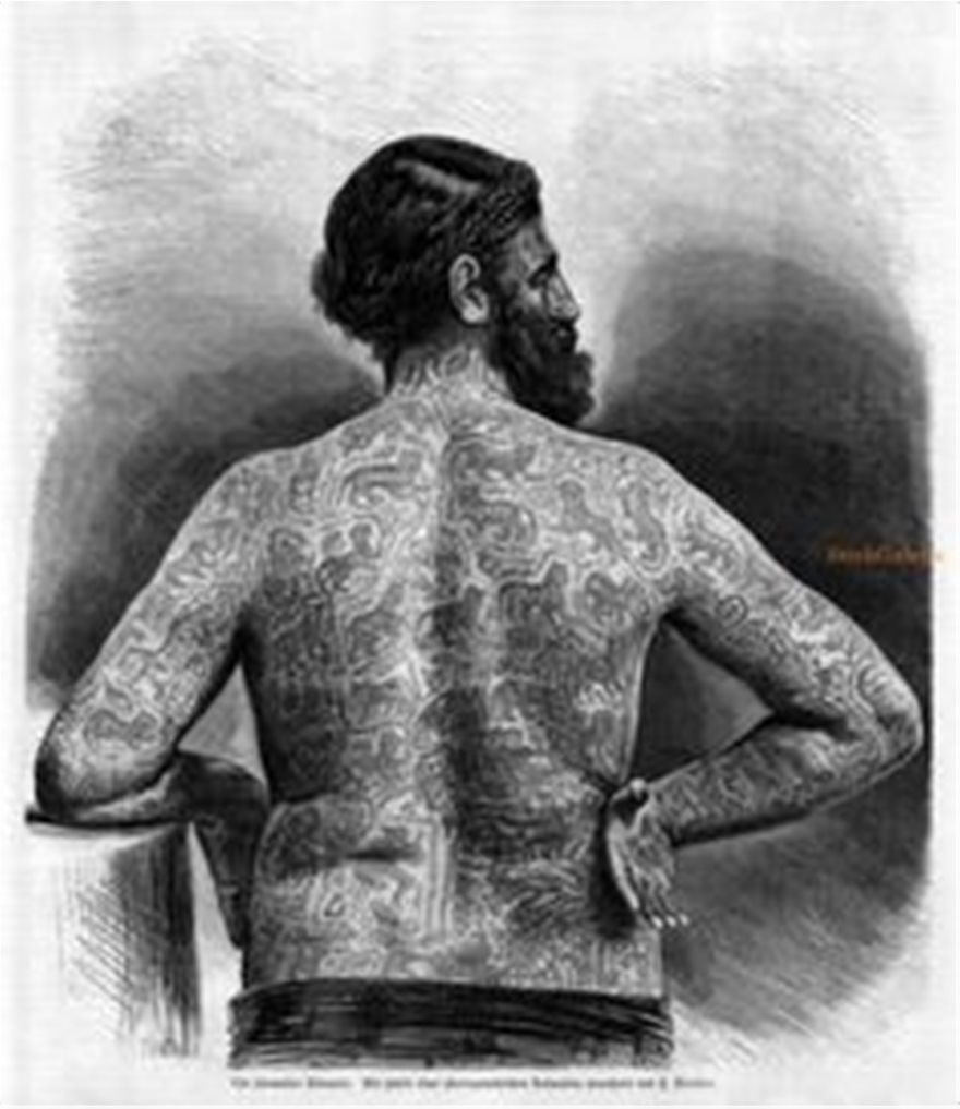 Η ζωή του Δημήτρη Τζαβέλα(;) Δημήτρης (Κίτσου) Τζαβέλας: Ο άνθρωπος τατουάζ! - Φωτογραφία 6
