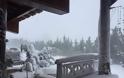 Ο χιονιάς «σαρώνει» την Αράχωβα - Κλειστό το Χιονοδρομικό Κέντρο Παρνασσού - Φωτογραφία 4