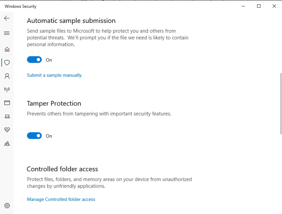 Tamper Protection για το Windows Defender των Windows 10 - Φωτογραφία 1