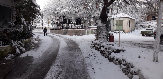 Έριξε πολύ χιόνι στο ΑΡΧΟΝΤΟΧΩΡΙ Ξηρομέρου [εικόνες] - Φωτογραφία 3