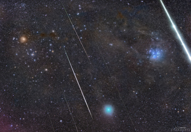 Stars, Meteors, and a Comet in Taurus - Φωτογραφία 1