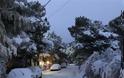 Στα λευκά η Αττική από τον Τηλέμαχο: Κλειστοί δρόμοι - Χιόνι και στο κέντρο - Φωτογραφία 7