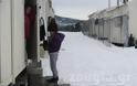 Στον καταυλισμό της Μαλακάσας έπειτα από το πέρασμα του χιονιά - Φωτογραφία 13