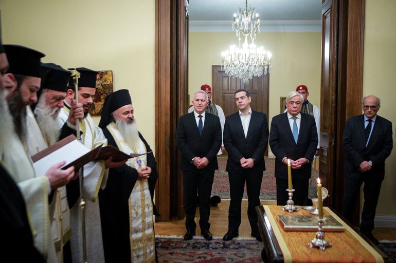Ορκωμοσία του Υπουργού Εθνικής Άμυνας Ευάγγελου Αποστολάκη στο Προεδρικό Μέγαρο - Φωτογραφία 4