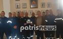 Τιμητική πλακέτα στον βουλευτή Μάκη Μπαλαούρα απέμεινε η Πυροσβεστική Υπηρεσία Λεχαινών