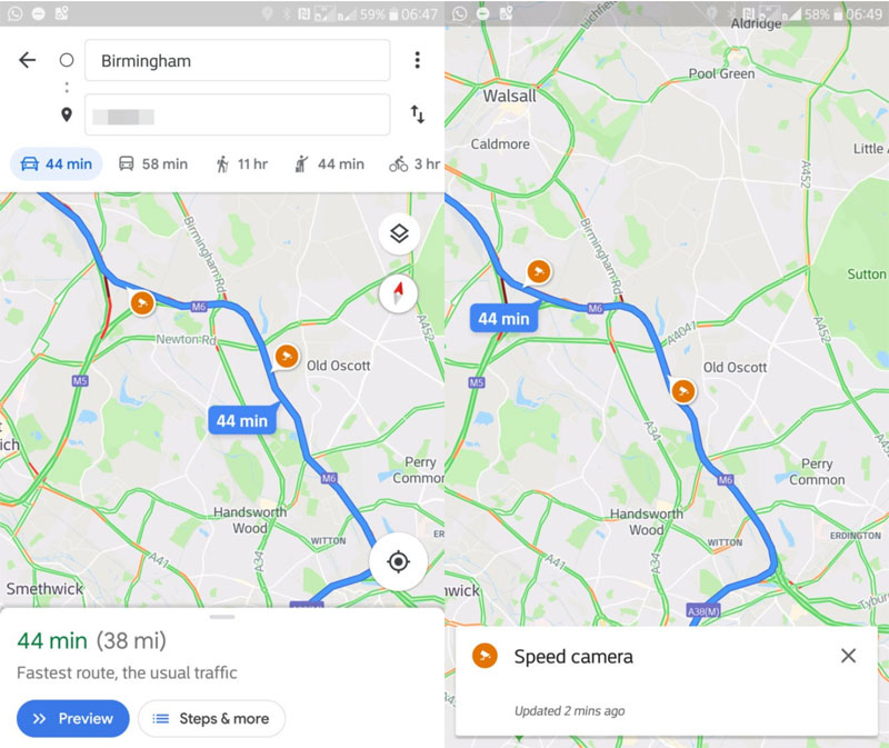 Google Maps: Εμφάνιση των μπλόκων της τροχαίας - Φωτογραφία 1