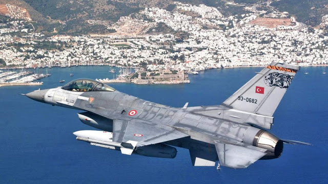 Έσβησε ο κινητήρας τουρκικού F-16 πάνω από το Αιγαίο - Φωτογραφία 1