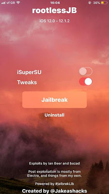 Κατεβάστε το jailbreak rootlessJB για iOS 12-12.1.2 - Φωτογραφία 4
