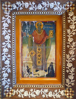 11674 - Η ιστορική εικόνα του Αγίου Χαραλάμπους της Καλύβης του Αγίου Ακακίου στα Καυσοκαλύβια - Φωτογραφία 1