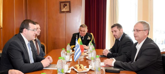 Συνάντηση ΑΝΥΕΘΑ Παναγιώτη Ρήγα με τον Υφυπουργό Άμυνας της Λιθουανίας Edvinas Kerza - Φωτογραφία 1