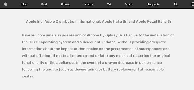 Το ιταλικό δικαστήριο διέταξε την Apple να δημοσιεύσει πληροφορίες σχετικά με τη σκόπιμη υποβάθμιση της απόδοσης των smartphone στον ιστότοπο της - Φωτογραφία 3