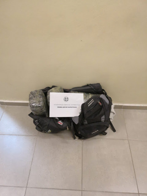 Θεσπρωτία: Τα σακίδια έκρυβαν ναρκωτικά - Φωτογραφία 1