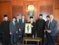 11718 - Τελειόφοιτοι της Αθωνιάδας επισκέφθηκαν τον Οικουμενικό Πατριάρχη - Φωτογραφία 1
