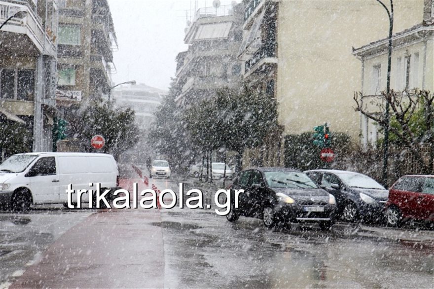 Κακοκαιρία: Χιόνια σε Θεσσαλονίκη, Τρίκαλα και Σαμοθράκη - Φωτογραφία 5