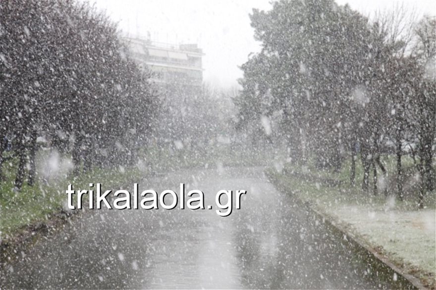 Κακοκαιρία: Χιόνια σε Θεσσαλονίκη, Τρίκαλα και Σαμοθράκη - Φωτογραφία 6