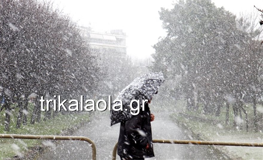 Κακοκαιρία: Χιόνια σε Θεσσαλονίκη, Τρίκαλα και Σαμοθράκη - Φωτογραφία 7