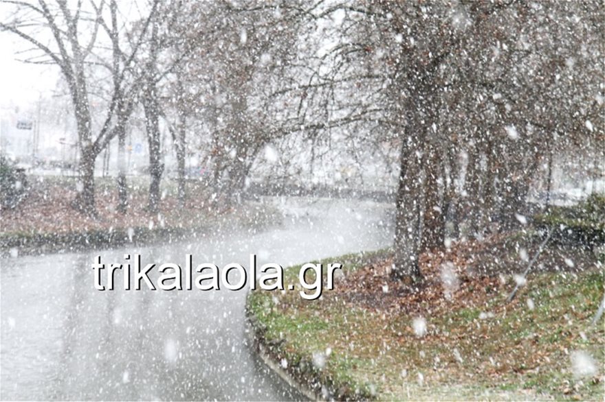 Κακοκαιρία: Χιόνια σε Θεσσαλονίκη, Τρίκαλα και Σαμοθράκη - Φωτογραφία 8