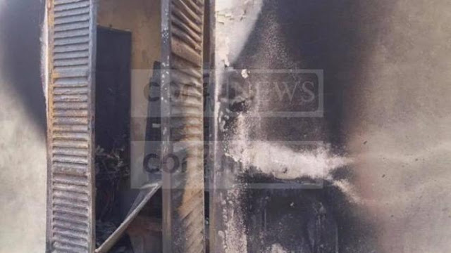 Νέες καταστροφές στο ΧΥΤΑ Λευκίμμης - Έκαψαν κτίριο και ηλεκτρογεννήτρια - Φωτογραφία 1