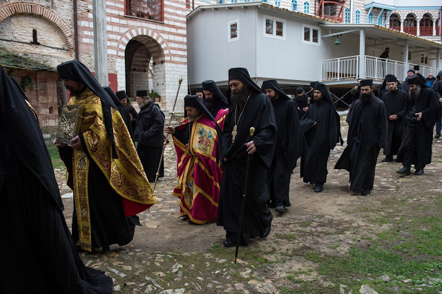 11751 - Φωτογραφίες από την πανήγυρη του Αγίου Συμεών, κτίτορα της  Ιεράς Μονής Χιλιανδαρίου Αγίου Όρους. Η προσλαλιά του Δοχειαρίτη Ηγουμένου Αρχιμ. Αμφιλόχιου - Φωτογραφία 6