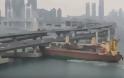 Ρωσικό φορτηγό πλοίο έπεσε πάνω σε γέφυρα αξίας €580 εκατ. στη Νότια Κορέα - Φωτογραφία 1