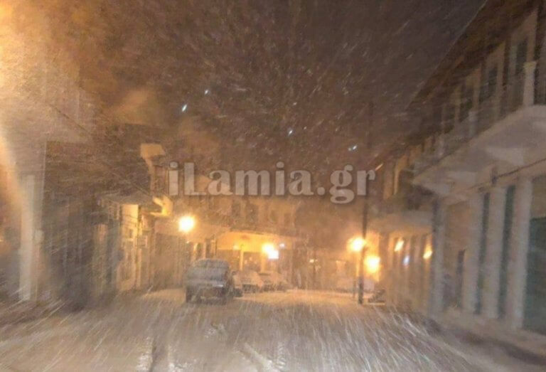 Κακοκαιρία: Έντονη χιονόπτωση στη Φθιώτιδα - Προβλήματα σε Στερεά και δυτική Μακεδονία - Φωτογραφία 2