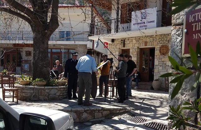 Πάλι κάμερες στο Κολοκοτρωνίτσι: Η Ελληνική αστυνομία γυρίζει σποτ στην Καρυά Αργολίδας - Φωτογραφία 1