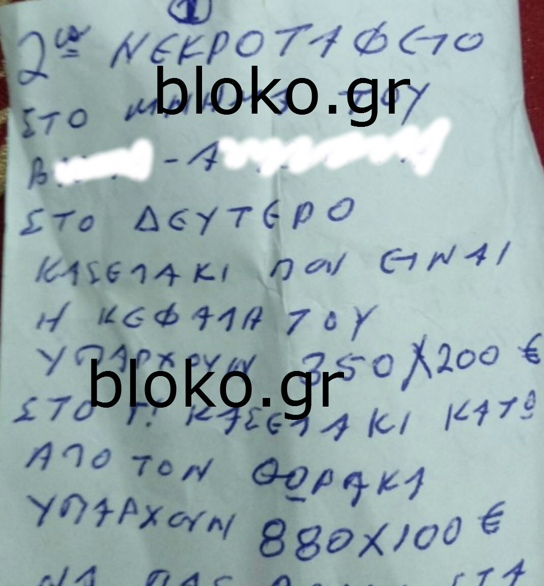 Ο θησαυρός του μακαρίτη... Ο χάρτης και τα σημειώματα για κρυμμένα μεγάλα ποσά στο μνήμα μεγάλου μας κωμικού - Φωτογραφία 2