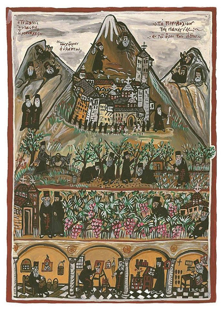 11828 - «Από την Πόλη στον Άθω» Έκθεση ζωγραφικής του Ιερομονάχου Αναστασίου στα Γρεβενά - Φωτογραφία 7