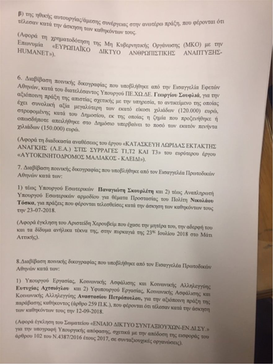 Στη Βουλή οι δικογραφίες Σκουρλέτη, Τόσκα για την τραγωδία στο Μάτι - Φωτογραφία 6