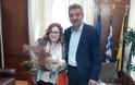 Επίσκεψη της υποψήφιας Ευρωβουλευτή Μαρίας Σπυράκη στον Δήμαρχο κ. Γεώργιο Δασταμάνη