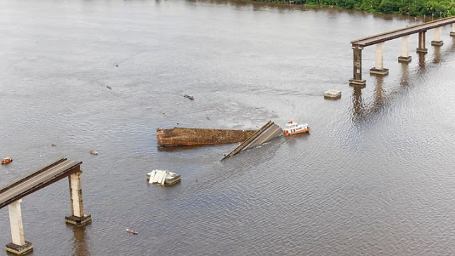 Βραζιλία: Γέφυρα κατέρρευσε μετά από σύγκρουση πλοίου... - Φωτογραφία 1