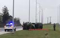Ξάνθη: Τροχαίο ατύχημα με στρατιωτικό όχημα έξω από το Στρατόπεδο Τριανταφυλλίδη (ΒΙΝΤΕΟ)