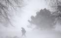 Διακοπή κυκλοφορίας προς το Καϊμάκτσαλαν λόγω χιονοθύελλας