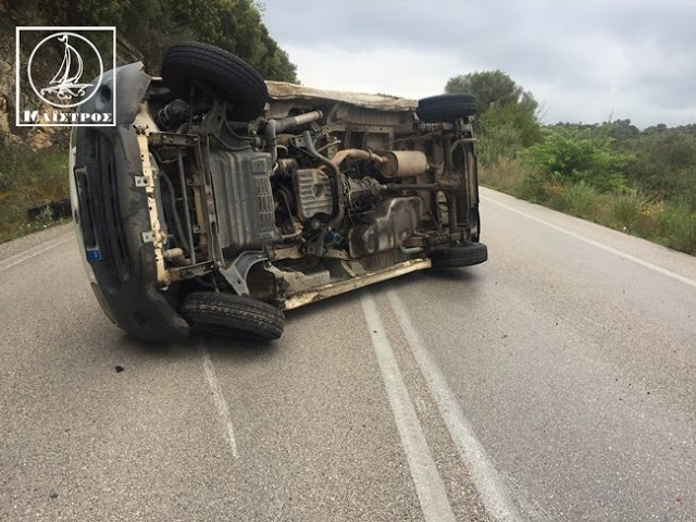 Τροχαίο ατύχημα στον αιματοβαμμένο δρόμο Αμφιλοχίας – Βόνιτσας - Φωτογραφία 1