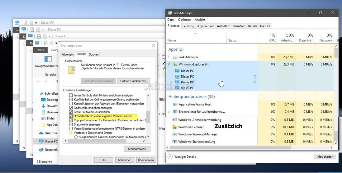 Windows 10 version 1903: File Explorer με ξεχωριστές διεργασίες - Φωτογραφία 1
