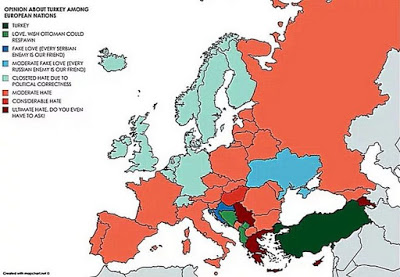 Πού κατατάσσεται η Ελλάδα  - Φίλοι και εχθροί της Τουρκίας: Ο χάρτης – viral που λέει όσα δεν λένε οι πολιτικοί – - Φωτογραφία 2