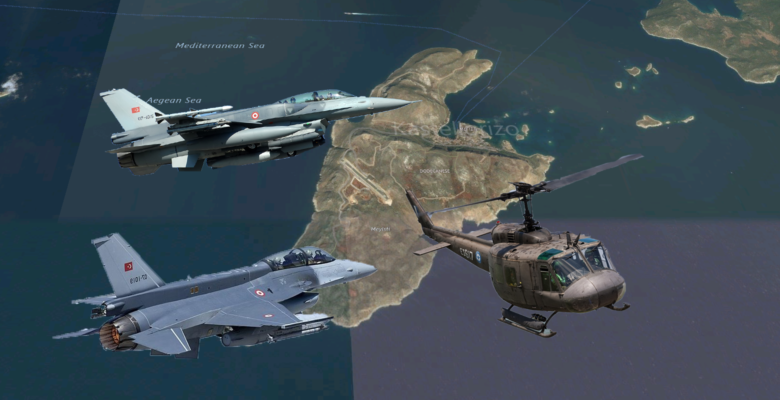 Καστελόριζο: Πως η εμπειρία των Χειριστών του «UH-1H Huey» της Α.Σ νίκησε κατά κράτος την απειρία των Τούρκων χειριστών των F-16 - Φωτογραφία 1