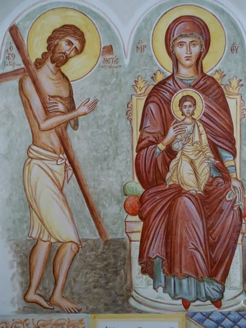 11953 - Τοιχογραφίες Εξωκκλησίου αφιερωμένου στον Άγιο Ευγνώμονα Ληστή που σταυρώθηκε μαζί με τον Χριστό στο Γολγοθά - Φωτογραφία 4