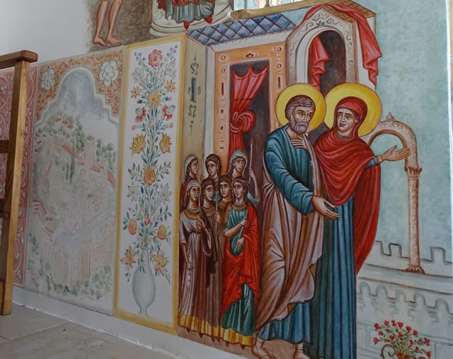 11953 - Τοιχογραφίες Εξωκκλησίου αφιερωμένου στον Άγιο Ευγνώμονα Ληστή που σταυρώθηκε μαζί με τον Χριστό στο Γολγοθά - Φωτογραφία 7