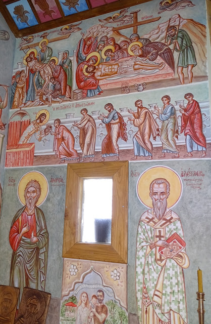 11953 - Τοιχογραφίες Εξωκκλησίου αφιερωμένου στον Άγιο Ευγνώμονα Ληστή που σταυρώθηκε μαζί με τον Χριστό στο Γολγοθά - Φωτογραφία 9