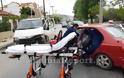 Σοβαρό τροχαίο στη Λαμία - Στο Νοσοκομείο ένας τραυματίας - Φωτογραφία 1