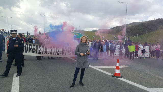 Δυναμικό το συλλαλητήριο στο Κουβαρά  ενάντια των βιορευστών στις Φυτείες - Φωτογραφία 30