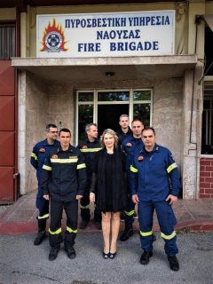 Επίσκεψη της Κατερίνας Παπακώστα στις Πυροσβεστικές Υπηρεσίες Βέροιας, Έδεσσας και Νάουσας - Φωτογραφία 2