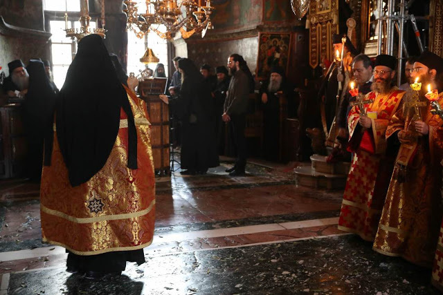 11988 - Φωτογραφίες από τον σημερινό εορτασμό της Παναγίας της Ελαιοβρύτισσας στο Βατοπαίδι - Φωτογραφία 19