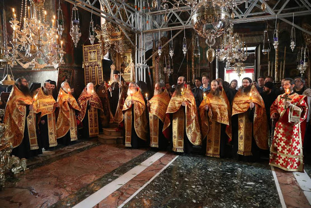 11988 - Φωτογραφίες από τον σημερινό εορτασμό της Παναγίας της Ελαιοβρύτισσας στο Βατοπαίδι - Φωτογραφία 28