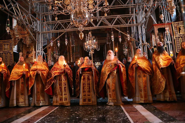 11988 - Φωτογραφίες από τον σημερινό εορτασμό της Παναγίας της Ελαιοβρύτισσας στο Βατοπαίδι - Φωτογραφία 45