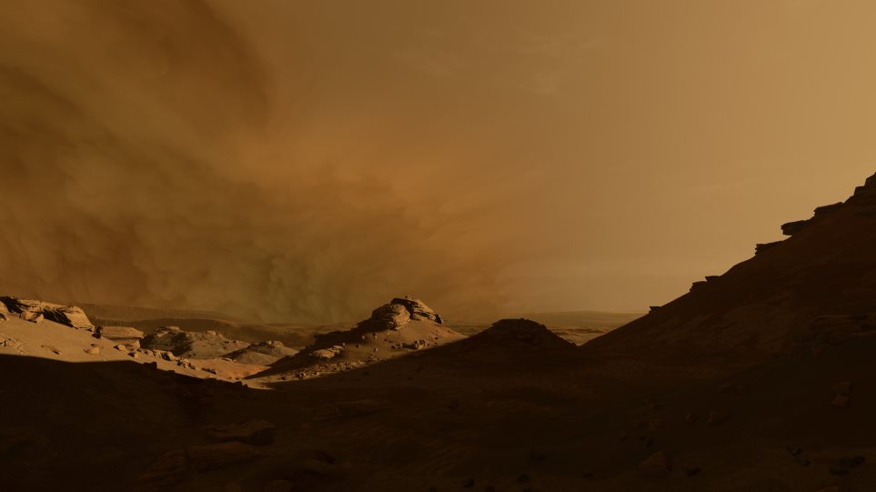 Τεράστιες αμμοθύελλες «ρούφηξαν» το νερό στον πλανήτη Άρη - Φωτογραφία 1