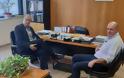Συνάντηση Γιάννη Σηφάκη και με τον πρόεδρο του ΕΛΓΑ Φάνη Κουρεμπέ