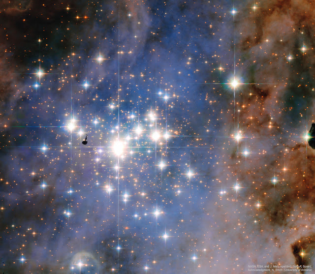 Young Star Cluster Trumpler 14 from Hubble - Φωτογραφία 1